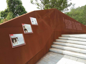 周村耐候钢挡土墙